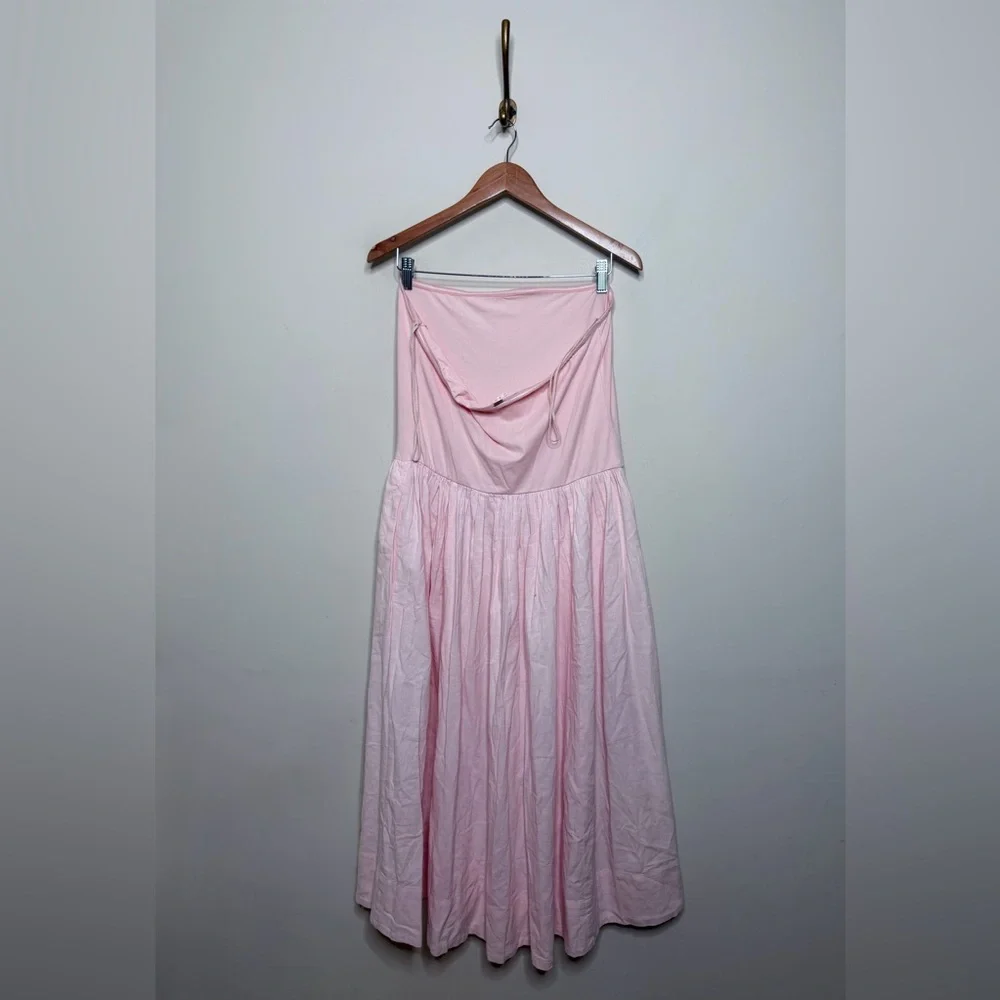 Free People Onda Tube Midi Dress in Pink Nectar